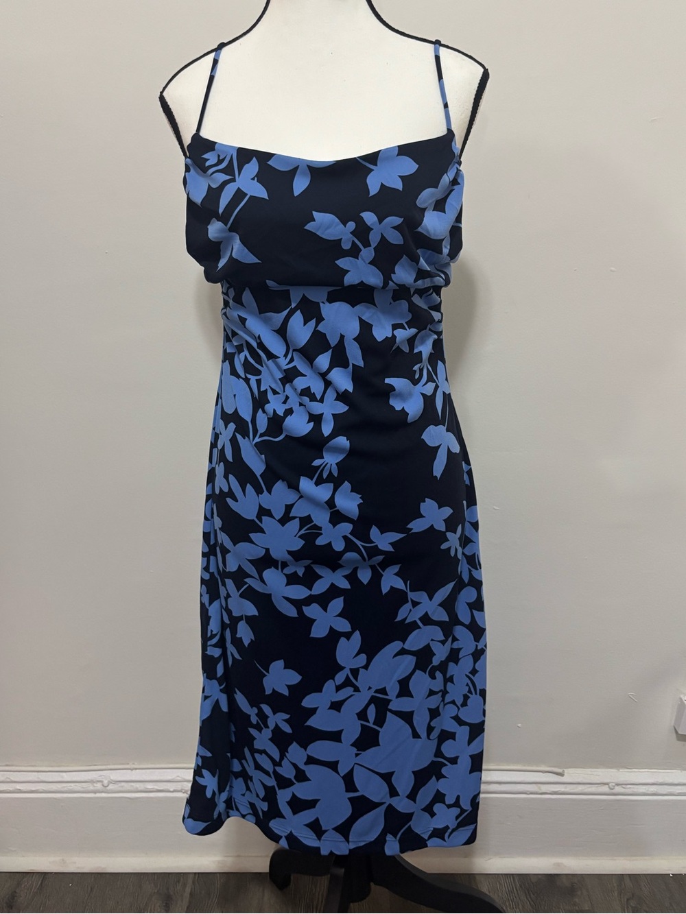 vintage floral midi dress